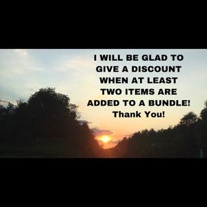 Discounts on Bundles for 2 or More Items! Thanks!